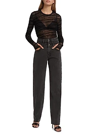 Playback Stacked Waistband Jeans