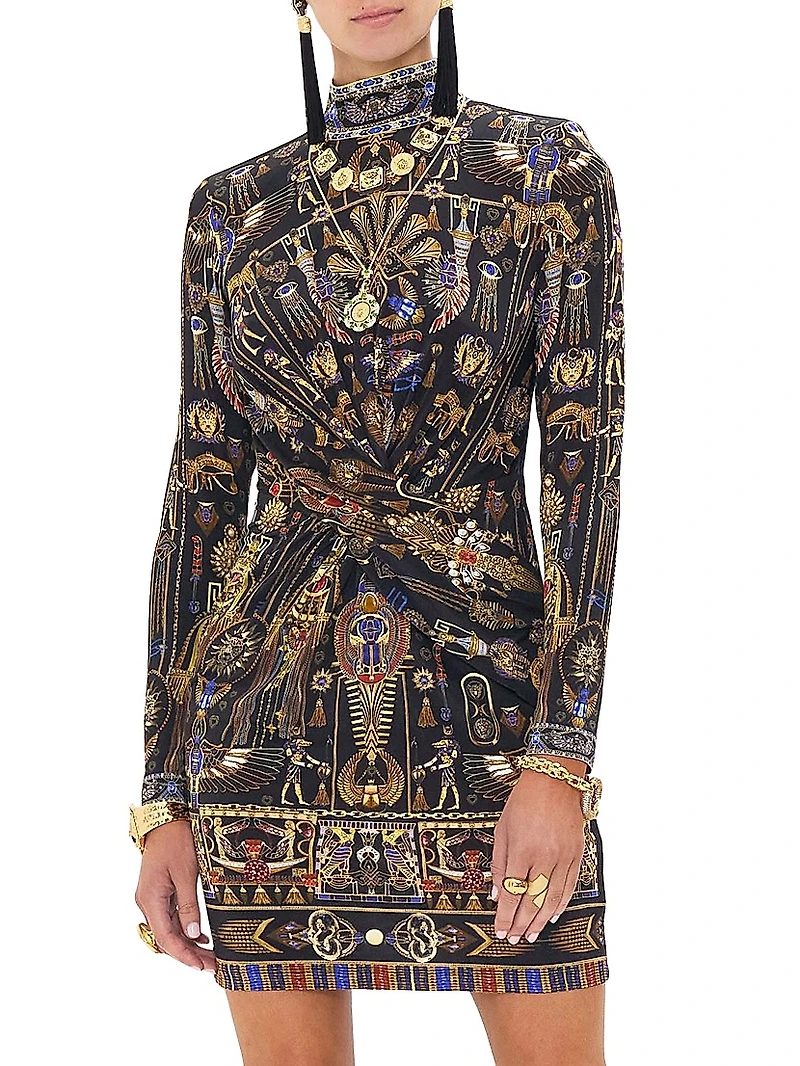 Cross-Front Minidress