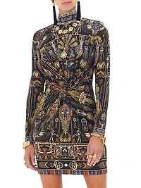 Cross-Front Minidress