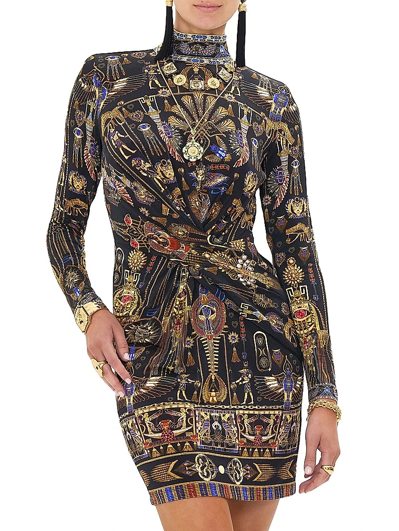 Cross-Front Minidress