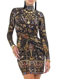 Cross-Front Minidress