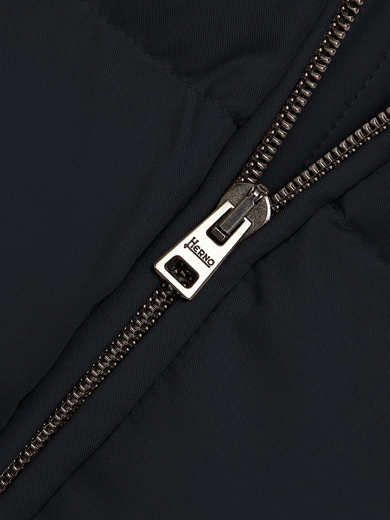 Quilted Down Zip-Up Vest