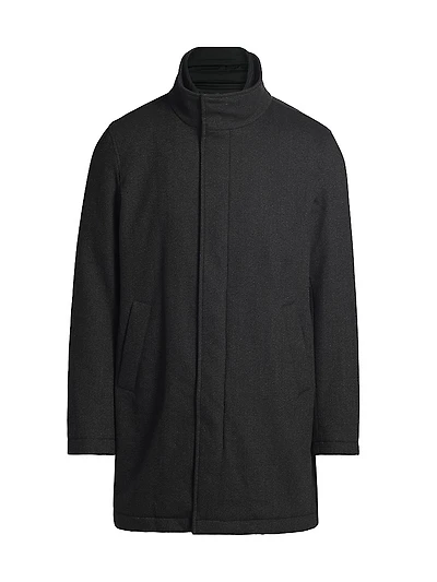 Storm System Herringbone Car Coat