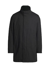 Storm System Herringbone Car Coat