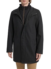 Storm System Herringbone Car Coat