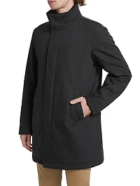 Storm System Herringbone Car Coat