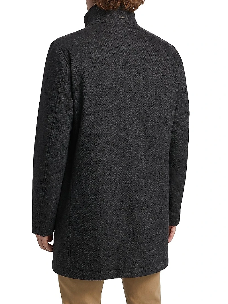 Storm System Herringbone Car Coat