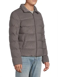 Velvet Cord Hooded Bomber Coat