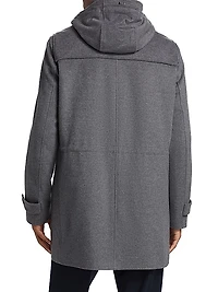 Virgin Wool-Cashmere Hooded Parka