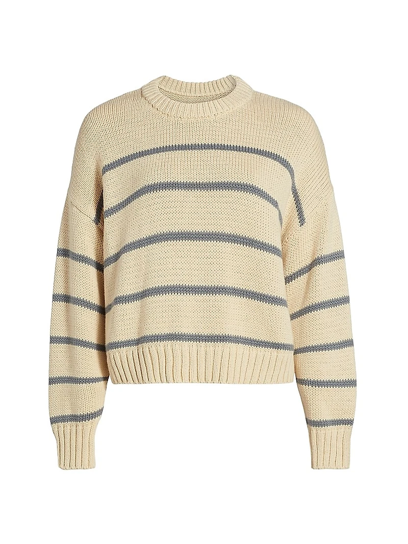 Chloe Striped Cotton Sweater