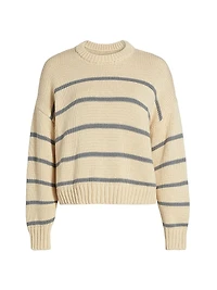 Chloe Striped Cotton Sweater
