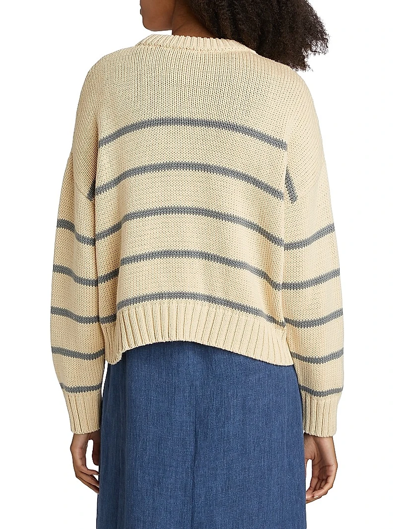 Chloe Striped Cotton Sweater