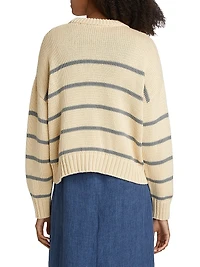 Chloe Striped Cotton Sweater