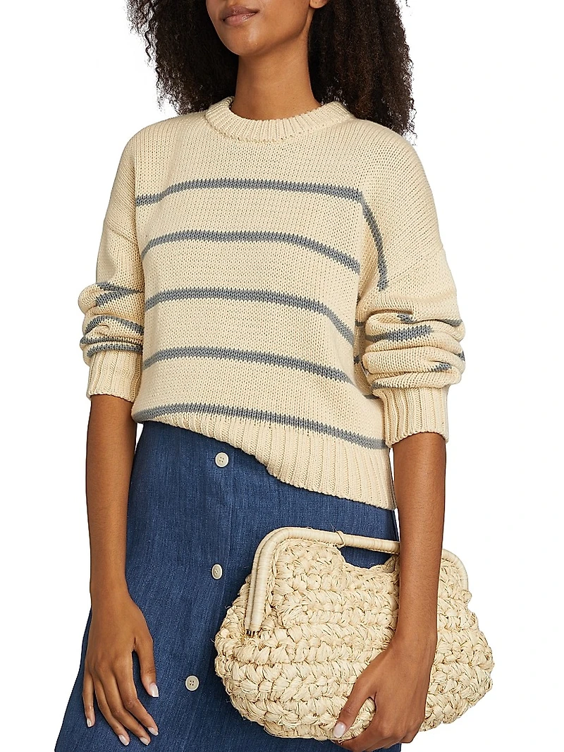 Chloe Striped Cotton Sweater