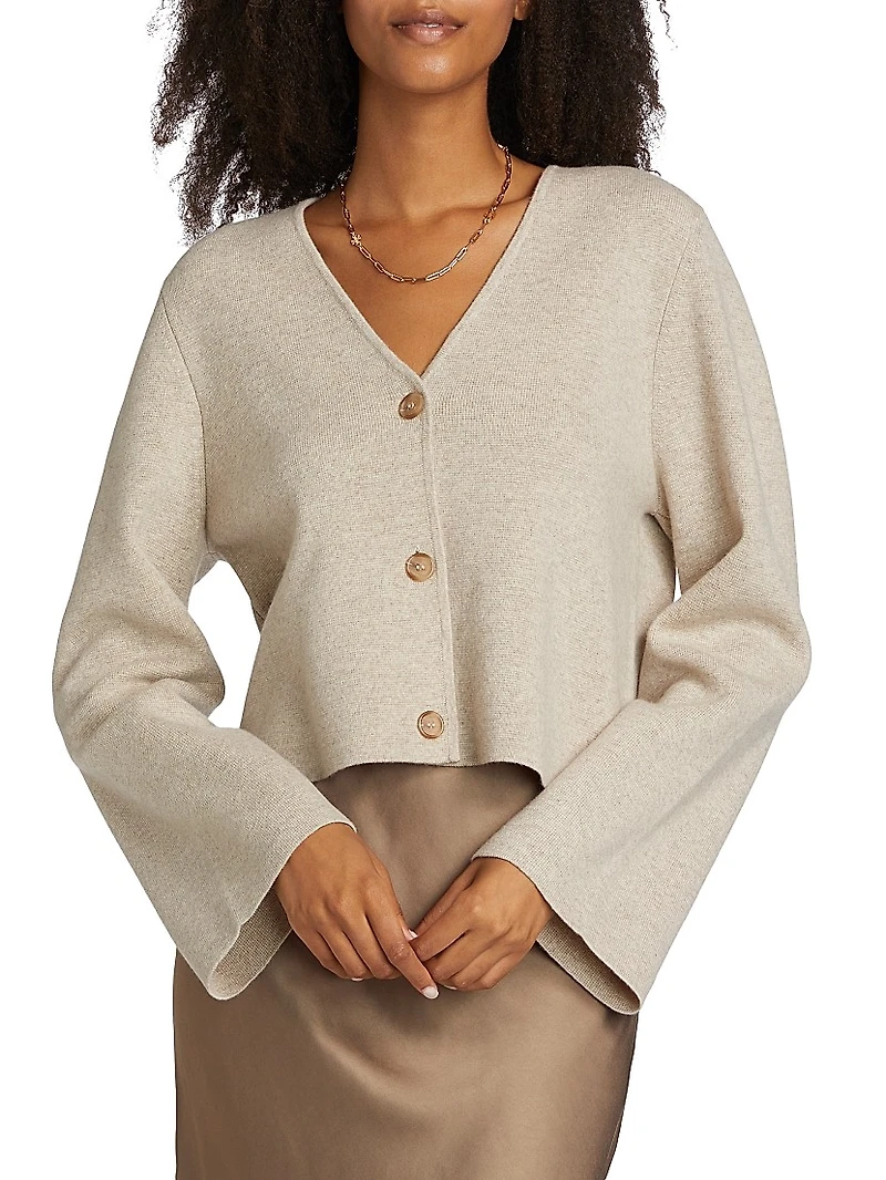 Chelsea Wool-Cashmere Cardigan