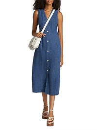 Callan Linen Midi-Dress