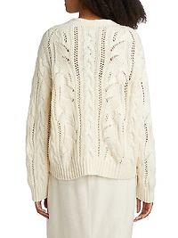 Audrey Cotton V-Neck Cardigan