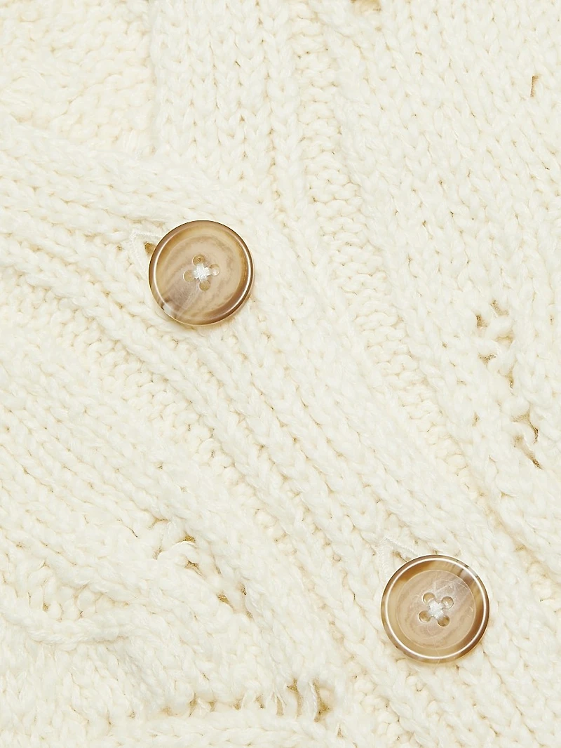 Audrey Cotton V-Neck Cardigan