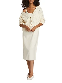 Audrey Cotton V-Neck Cardigan
