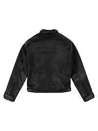 Black-Out Leather Racing Jacket