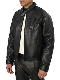 Black-Out Leather Racing Jacket