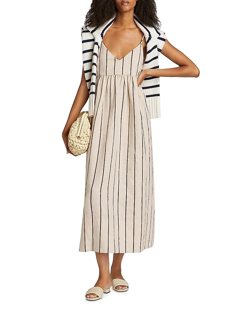 Cove Linen-Blend Maxi Dress