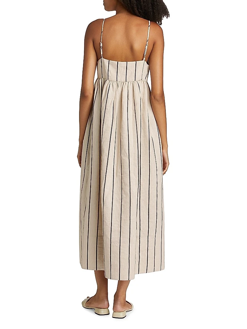 Cove Linen-Blend Maxi Dress