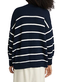 Chloe Striped Cotton Cardigan