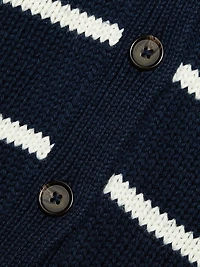 Chloe Striped Cotton Cardigan