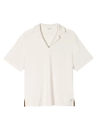 Terry Open Collar Polo Shirt