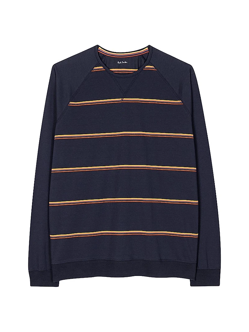 Striped Cotton Pajama Top