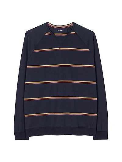 Striped Cotton Pajama Top