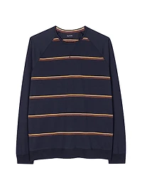 Striped Cotton Pajama Top