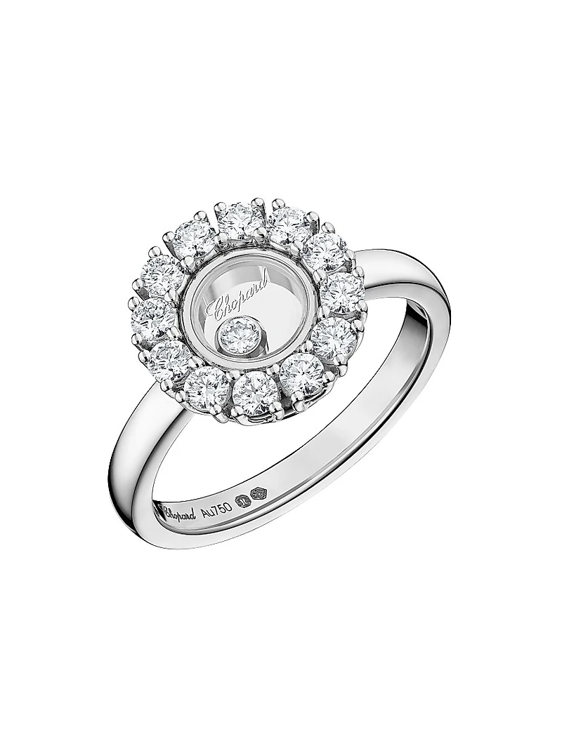 Happy Diamonds 18K White Gold & 0.60 TCW Diamond Ring