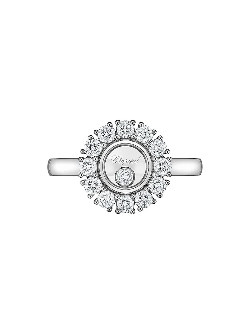 Happy Diamonds 18K White Gold & 0.60 TCW Diamond Ring