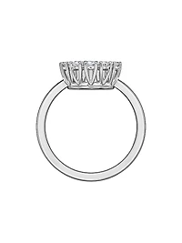 Happy Diamonds 18K White Gold & 0.60 TCW Diamond Ring