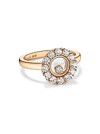 Happy Diamonds 18K Rose Gold & 0.89 TCW Diamond Ring