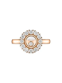 Happy Diamonds 18K Rose Gold & 0.89 TCW Diamond Ring