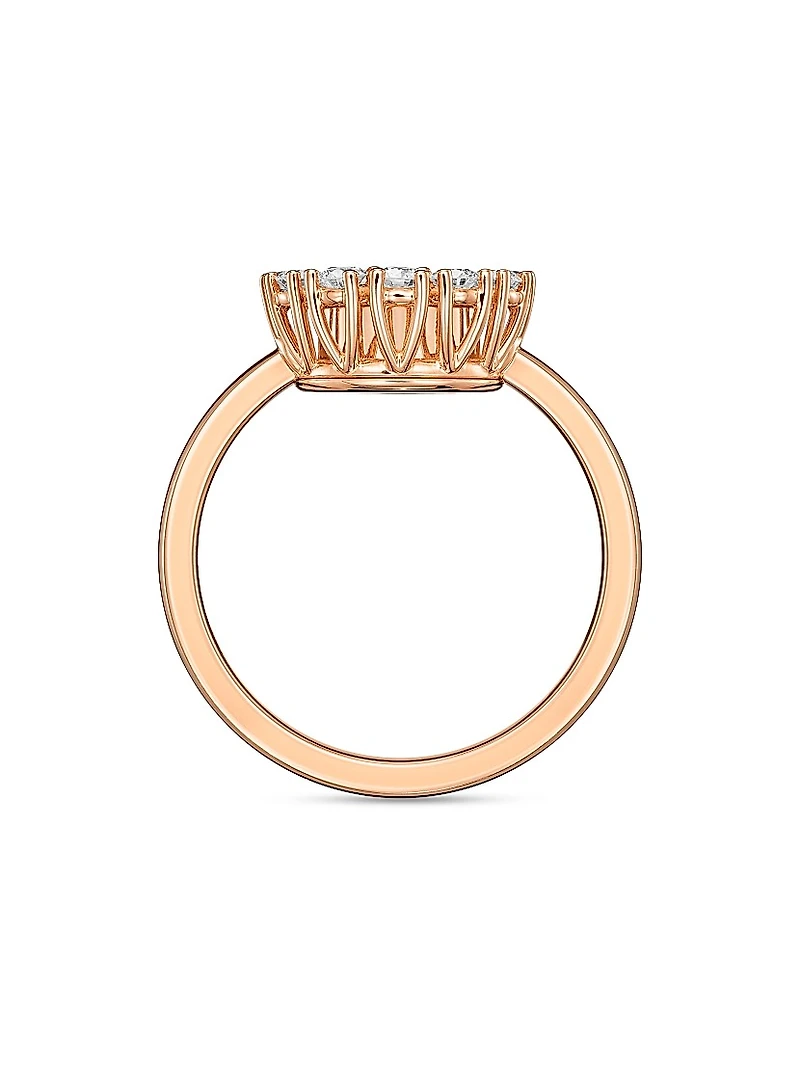 Happy Diamonds 18K Rose Gold & 0.89 TCW Diamond Ring