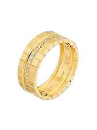 Ice Cube 18K Yellow Gold & 0.30 TCW Diamond Ring