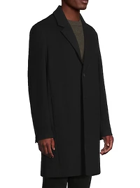 Notch Lapel Wool-Blend Coat