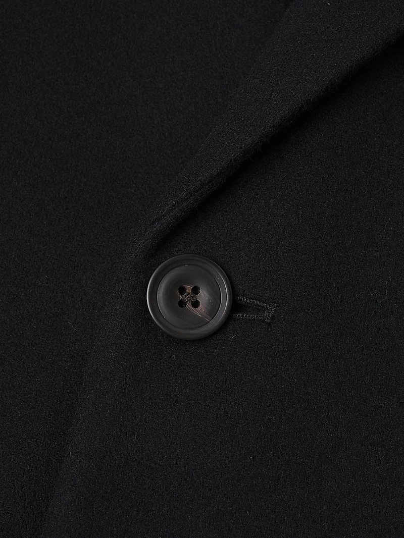 Notch Lapel Wool-Blend Coat