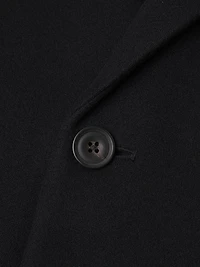 Notch Lapel Wool-Blend Coat