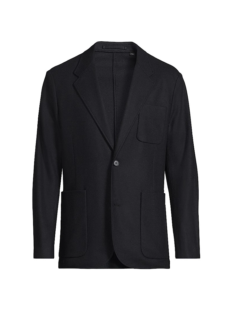 Wool Single-Breasted Blazer