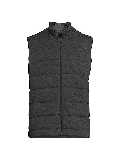 Merino Knit Full-Zip Vest