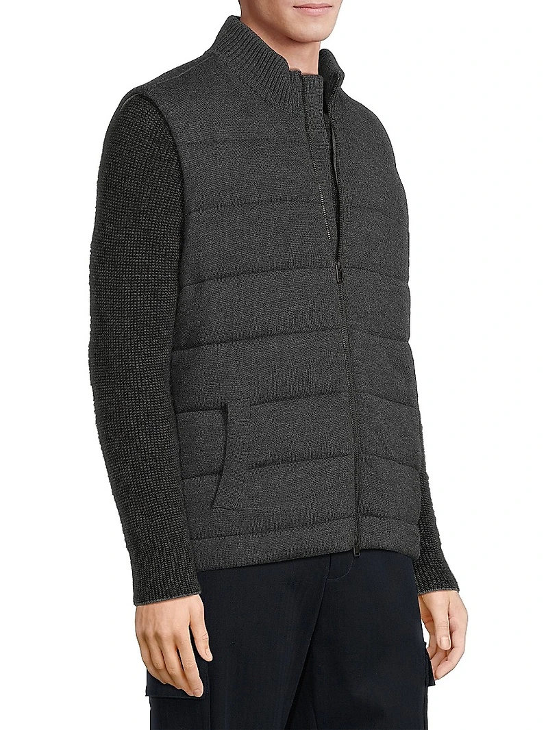 Merino Knit Full-Zip Vest