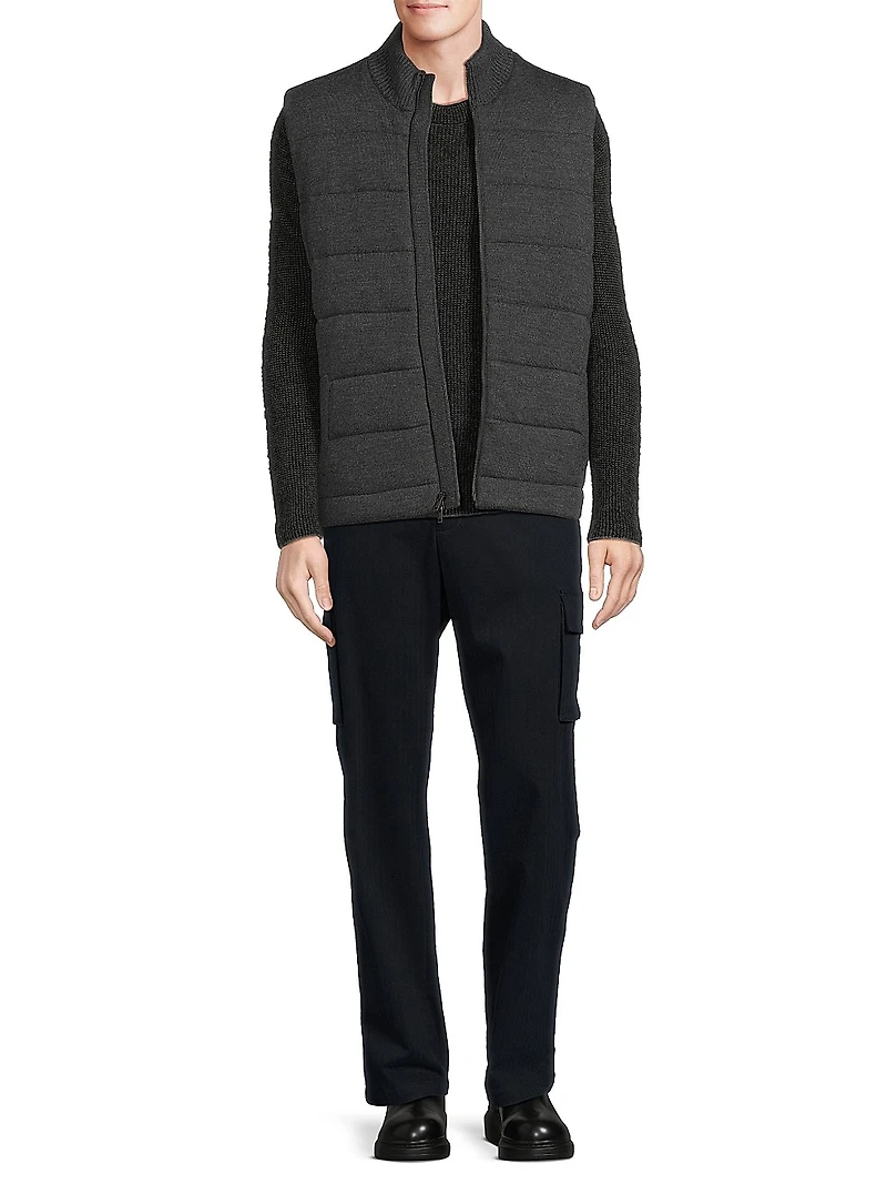 Merino Knit Full-Zip Vest