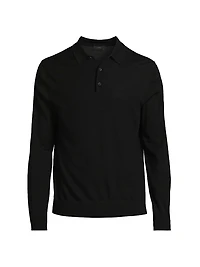 Merino Wool Polo Sweater