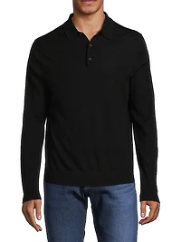 Merino Wool Polo Sweater