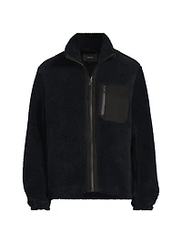 Faux-Sherpa Zip-Up Jacket